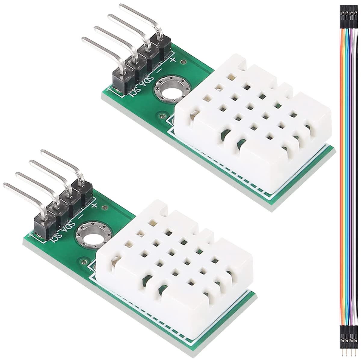 2 stuks zeer nauwkeurige digitale temperatuur- en vochtigheidssensor SHTC3 I2C-communicatie is beter dan de meetmodule, met Dupon-kabel