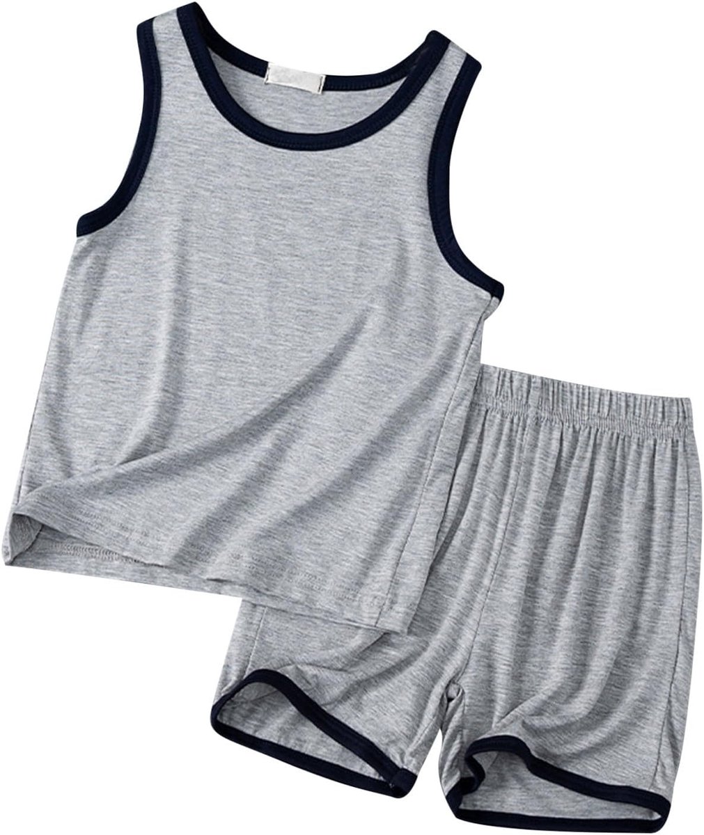 2-delige set voor jongens, zomerkleding, katoen, T-shirt, shorts, kinderkleding, print, oceaanvissen, blauw, turquoise, set waterfrisheid, A143