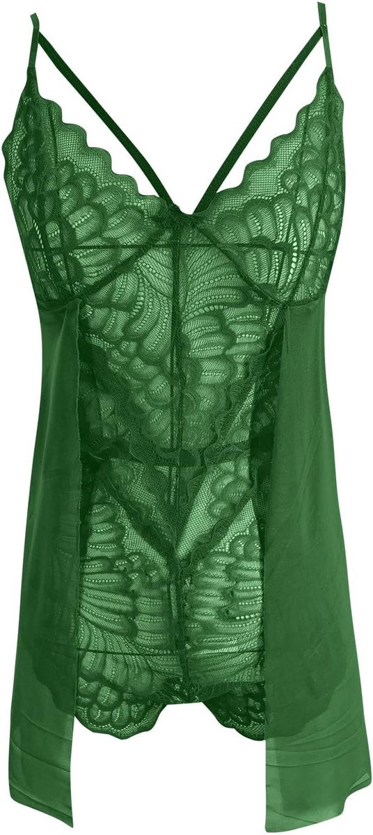 Babydoll voor dames, kant, transparant, lingerieset, babydoll, chic, elegant, nachtkleding, prachtig cadeau, A483