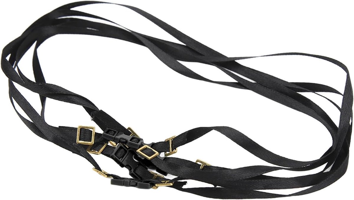 RC Tie Down -riemen, Stevige Bagagerekrek Touw, 1/10 Schaal voor RC Crawler, Gen8, VS4 10 (Zwart)