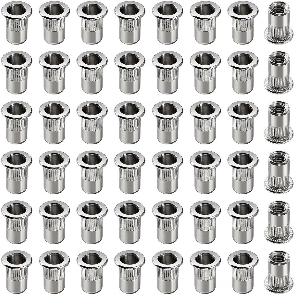 Klinkmoeren, Platte Kop Schroefdraad Insert Nutsert, voor Auto, Meubels