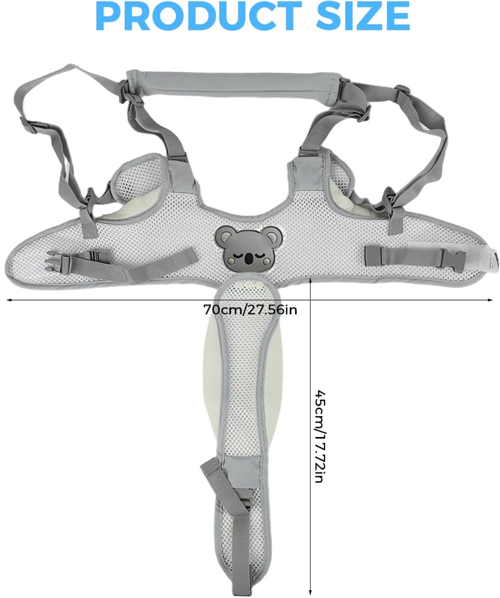 Baby Walker Assistant - Verstelbaar - Baby Walker Assistant - Baby Looptrainer - Leren Lopen - Baby Walker - Leren Lopen Assistent - Veilig Loopwagen Tuigje - Baby Assistent - Loopstoel Babywalker - Voor Peuters 9-24 Maanden - Grijs – foto 7