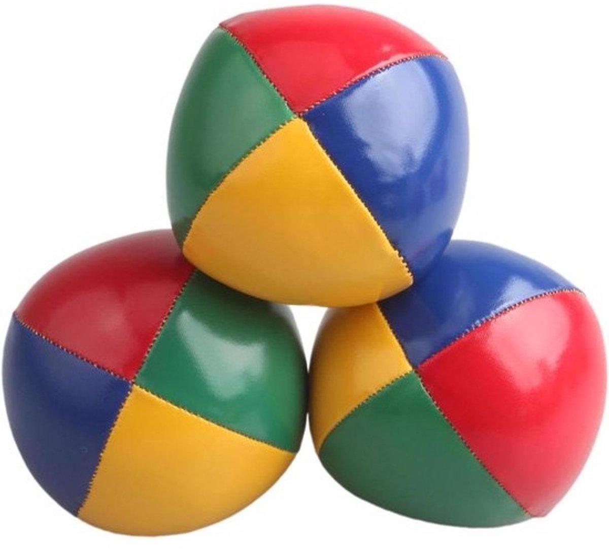 Jongleerballenset - Oefenballen voor training - Voor het oefenen van vaardigheden - Zachte PU-grip - 3 stuks - Helder