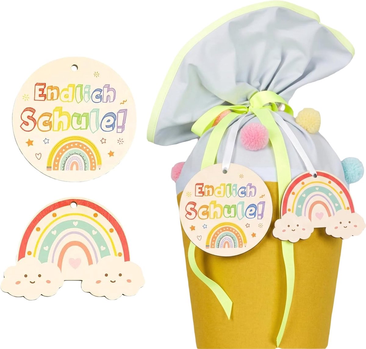 Hangertjes voor Schooltasjes en Snoepzakjes, Naamkaartjes, Decoratie, Cadeau, voor Jongens en Meisjes, 2 Stuks