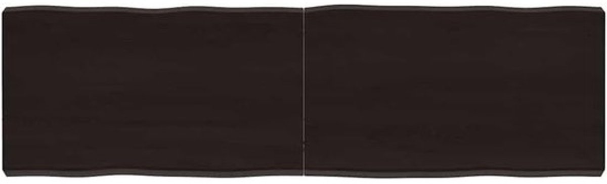 Massief eiken tafelblad - Boomrandblad - Tafel verfraaien - Inklapbaar met scharnieren - 140 x 40 x 6 cm