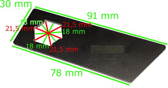 Verticuteermes van 21 x 9,1 cm voor MTD / Raiffeisen verticuteermachine VG 40 / VE 40 / 781-04016B — afbeelding 4