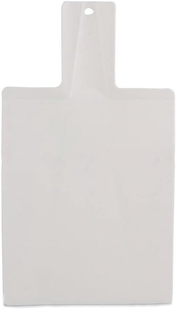 1 stuk plastic opvouwbare snijplank, 38x21,5 cm antislip opvouwbare snijplank voor keuken, picknick, snijden van fruit, groenten, vlees (wit)