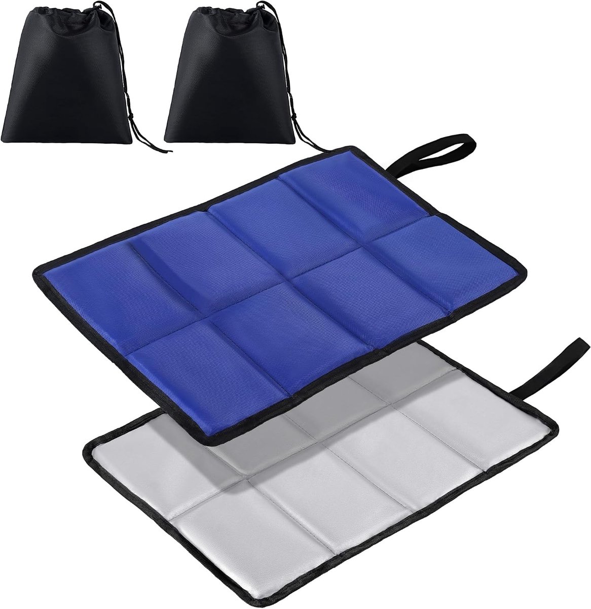 Kussens, Warme Zitkussens, Opvouwbaar, Waterdicht, Machinewasbaar, buitenzitkussens met 2 Opbergzakken voor Kamperen, Picknicken en Vissen