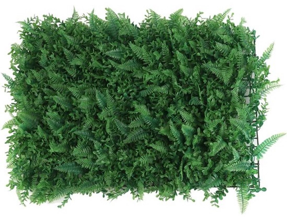 Groene kunstgraswand voor binnen en buiten - Kunstplanten als wandpaneel - Muurdecoratie type 2