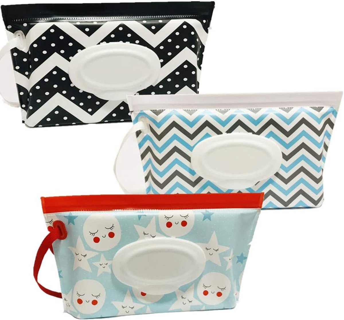 Portable Wet Wipe Pouch Container, Reusable Baby Diaper Wipe Holder, Refillable Personal Travel Clutch Dispenser - ShopVlot