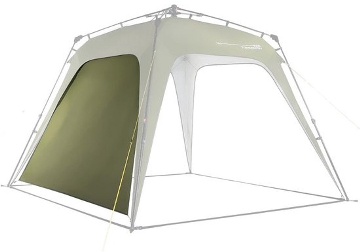 Zijpaneel voor pop-up paviljoen - Donkergroene tuinwand voor camping en feesten (225 x 155 x 132,5 cm)