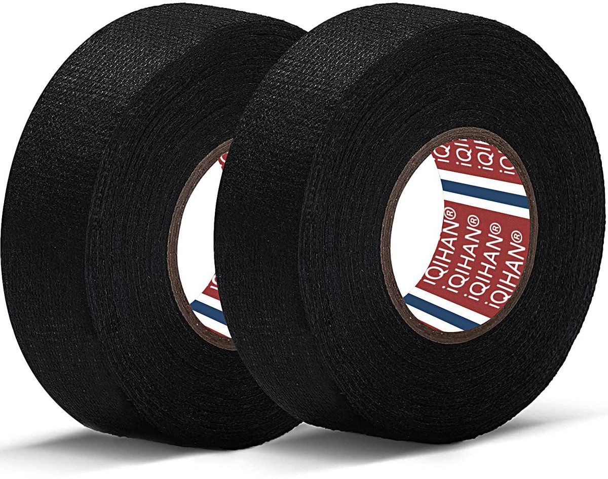 Rol zelfklevende weefseltape voor autokabels, voor geluidsdemping, voor kabelbomen, hittebestendige isolatietape voor - ShopVlot