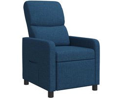 vidaXL - Recliner - Blauw - Polyester