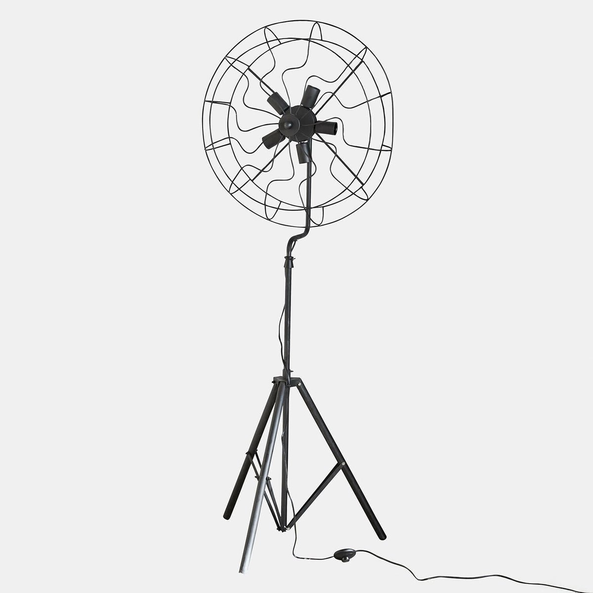 LOBERON Vloerlamp Thunderfield zwart