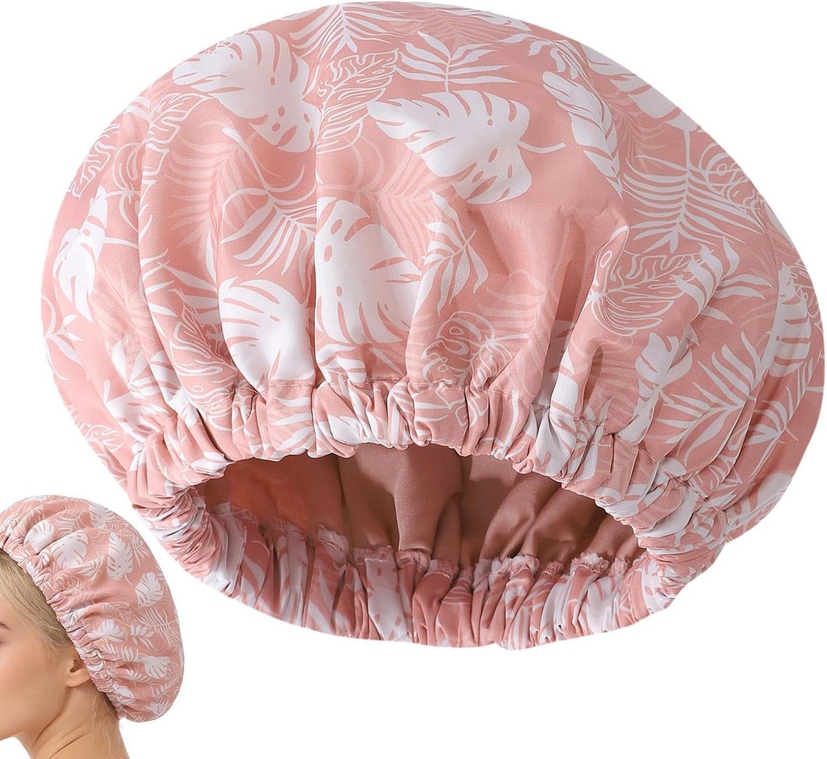 Douchemuts Dames - Haarwikkel Bad - Haar Beschermen - Dubbele Laag - 33cm Diameter - Zijdeglans