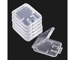 Geheugenkaart Case, 24 Stks Transparante Plastic Opslag Houder Doos voor Micro SD CF XD TF SIM NM en Nano Kaarten