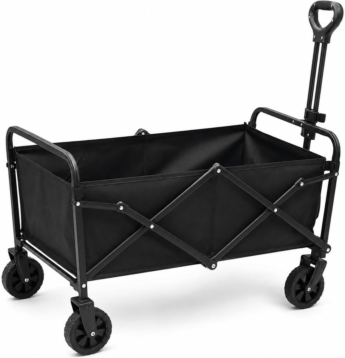 150 kg, opvouwbare bolderkar, strandkar met grote capaciteit, stabiele opvouwbare bolderkar, draagbaar, voor tuin, camping, festival