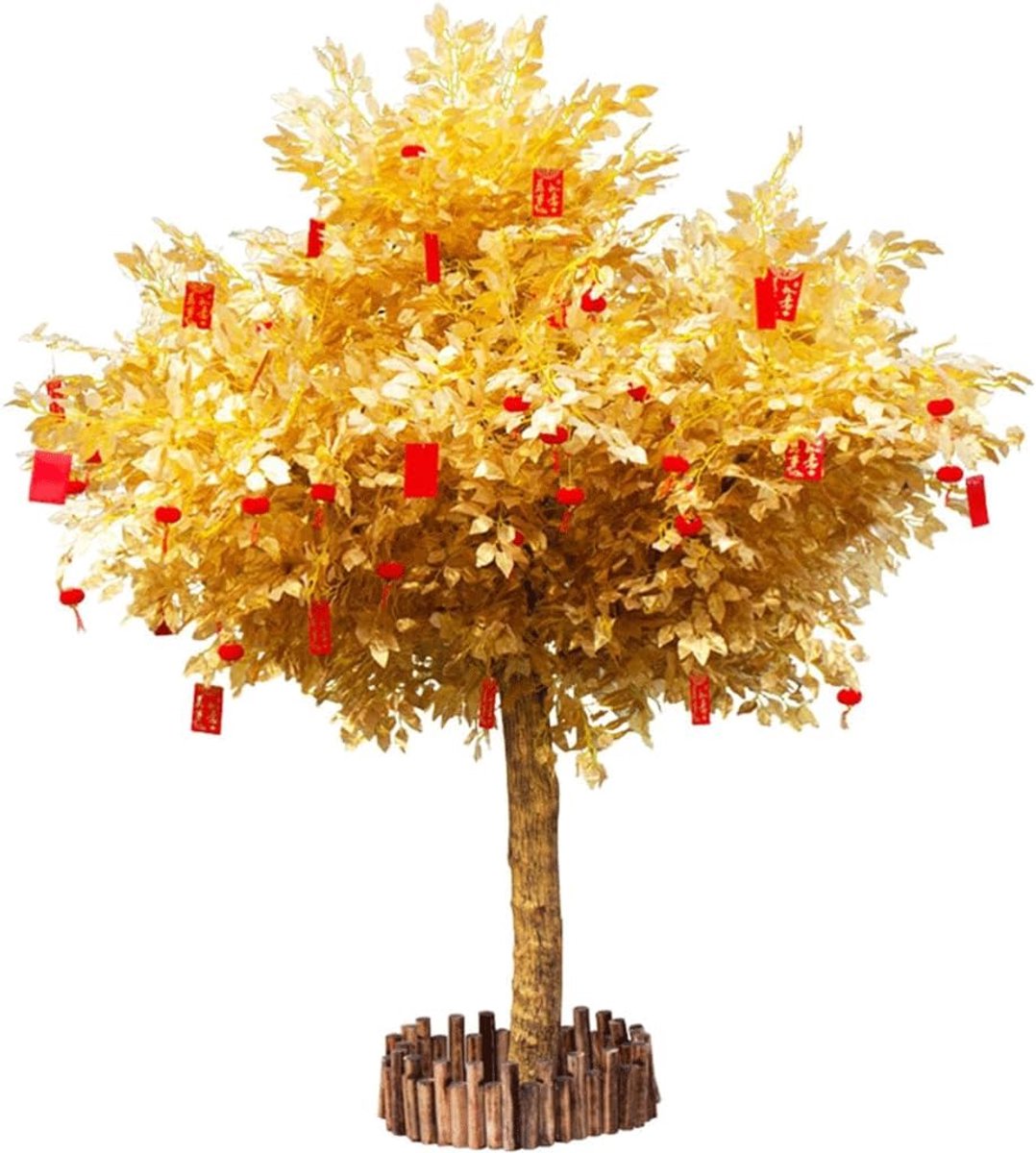 Gouden Banyanboom Gouden wensboom Plant Gouden boom Winkelcentrum Hotel Gesimuleerde geldboom