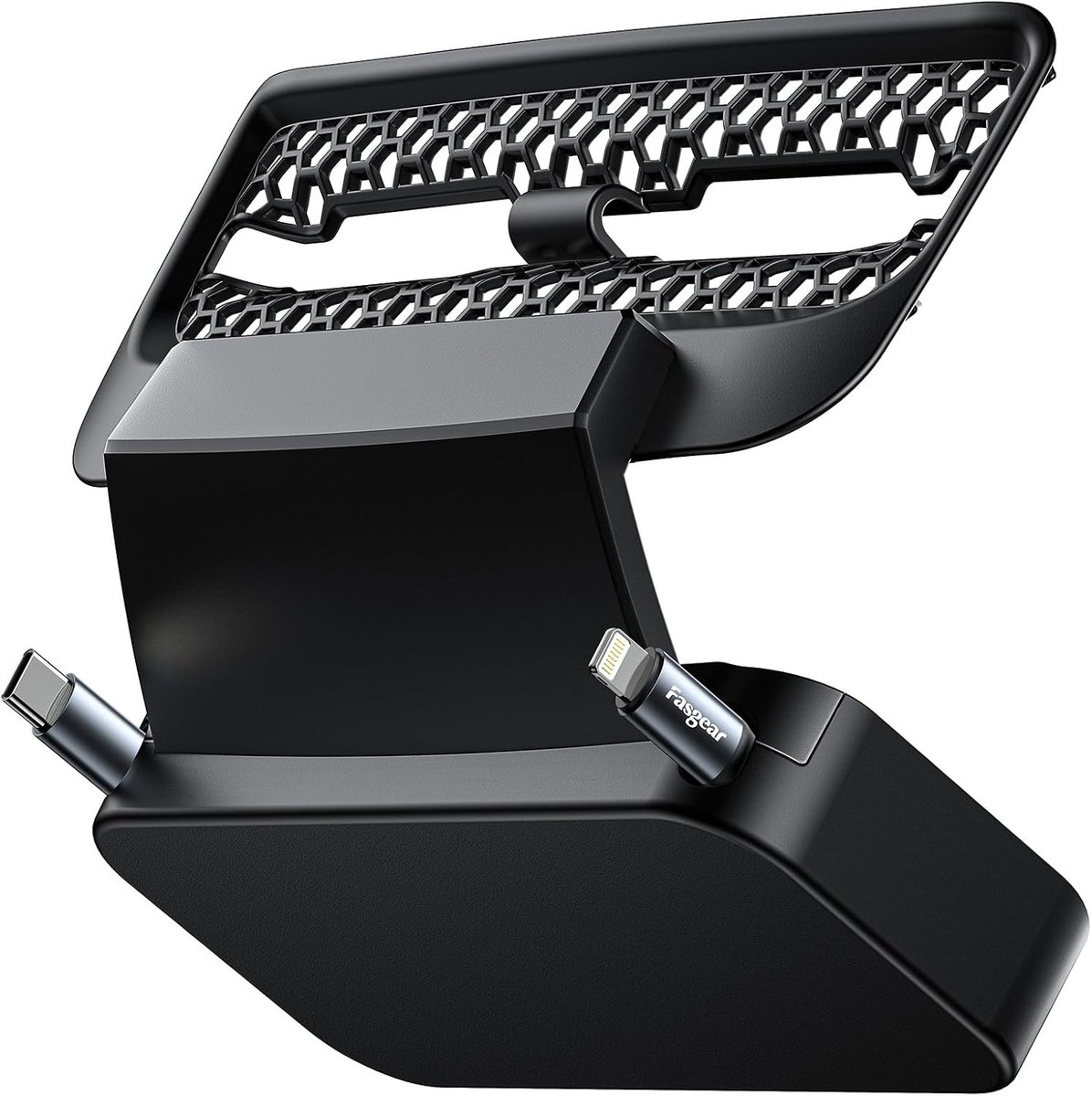 Oplaadstation voor Tesla Model 3 en Model Y (2021-2023) met 27W Snellader en Retractable Kabels