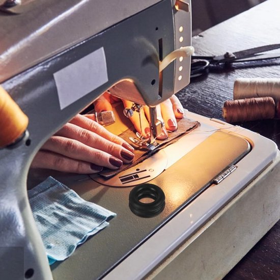 5 Stuks Zwarte Naai Machine Spoel Winder Rubber Band Ringen voor Huishoudelijke Naai Machines, Ideaal voor Singer, Brother en Janome — afbeelding 5