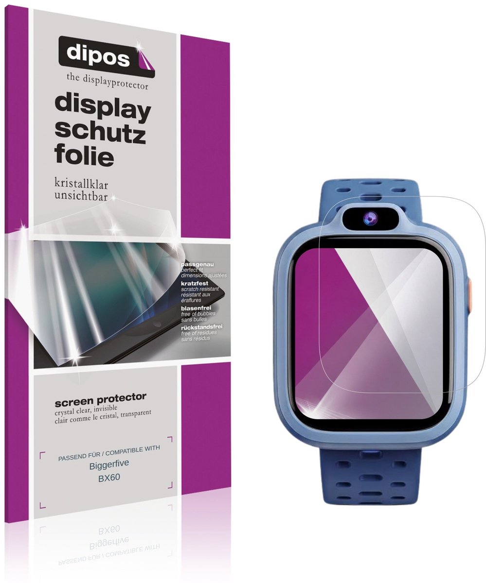 dipos – 6x Beschermfolie geschikt voor Biggerfive BX60 | Krasbestendige & heldere Screenprotector Ultra-Thin