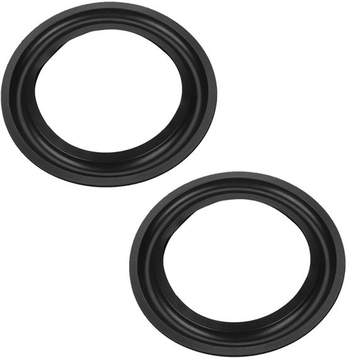 4"-subwoofervervangingsonderdelen - Speakerbezel van schuimrubber, reparatieonderdelen, zwart