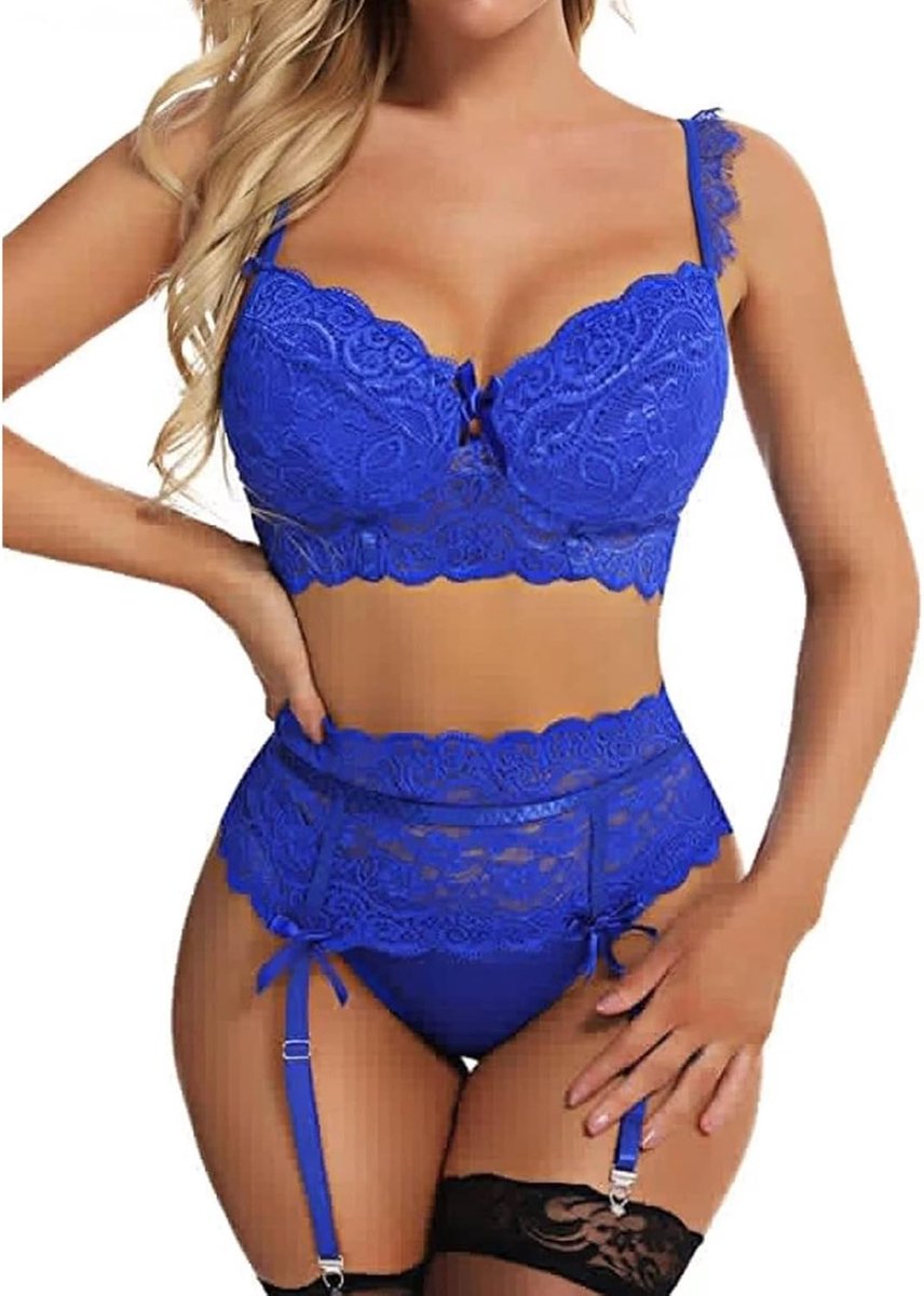 Sexy dameslingerie, kimono, nachthemd, kant, satijn, transparant, babydoll, glamour, licht, lange mouwen, verstelbare bandjes, avond, cadeau, A138