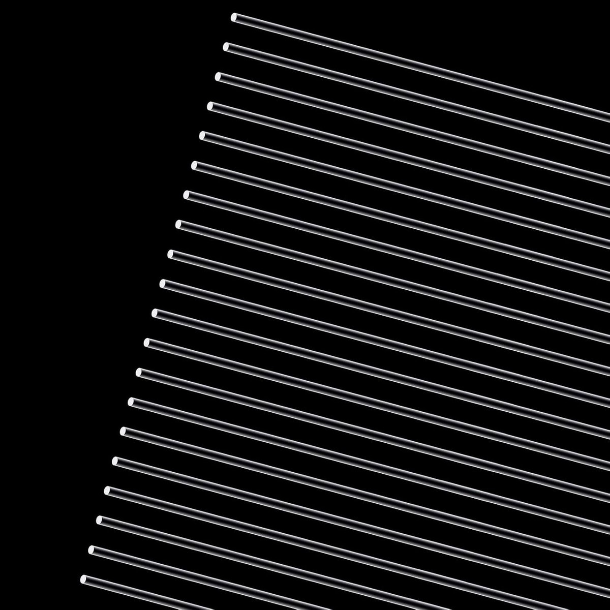 Acrylstaven, 20 stuks, 3 x 350 mm (0,35 m), transparante acrylstaven, ronde staven, heldere acrylstaaf voor doe-het-zelf knutselwerk, verlichting en modelbouw