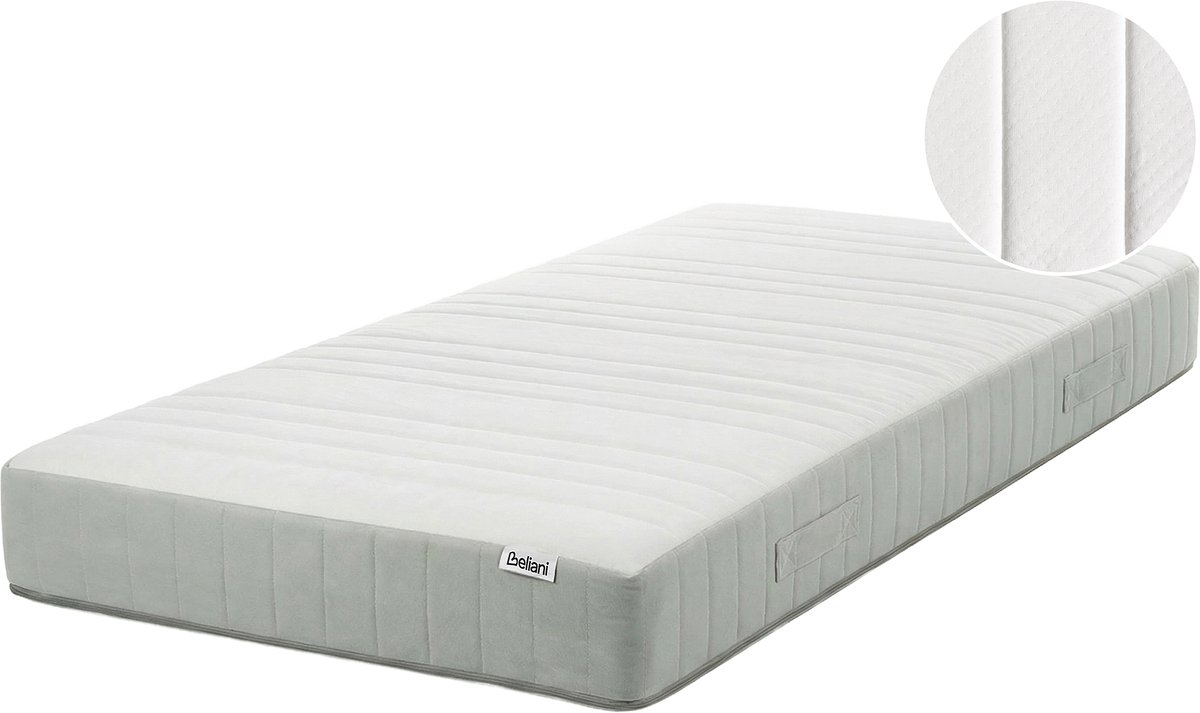 Beliani ROOMY - Pocketveringmatras medium - Wit - 90 x 200 cm - Pocketveren