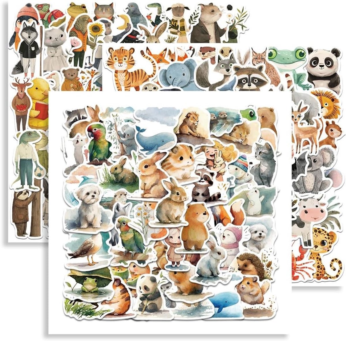 Set van 150 Leuke Stickers voor Kinderen, Kleurige Stickers voor Scrapbooking, Fotoalbums en Dagboeken, Perfect voor Beloningen