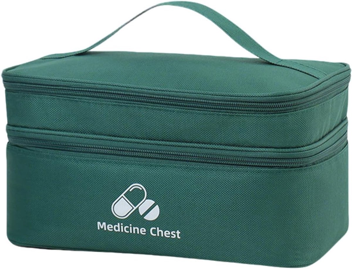 Reisapotheek Tas, Waterdichte Eerste Hulp Tas met Schouderriem, Medicijnopslag Tas, 11 x 20 x 15 cm, Unisex, Ideaal voor Vakanties en Outdoor Activiteiten