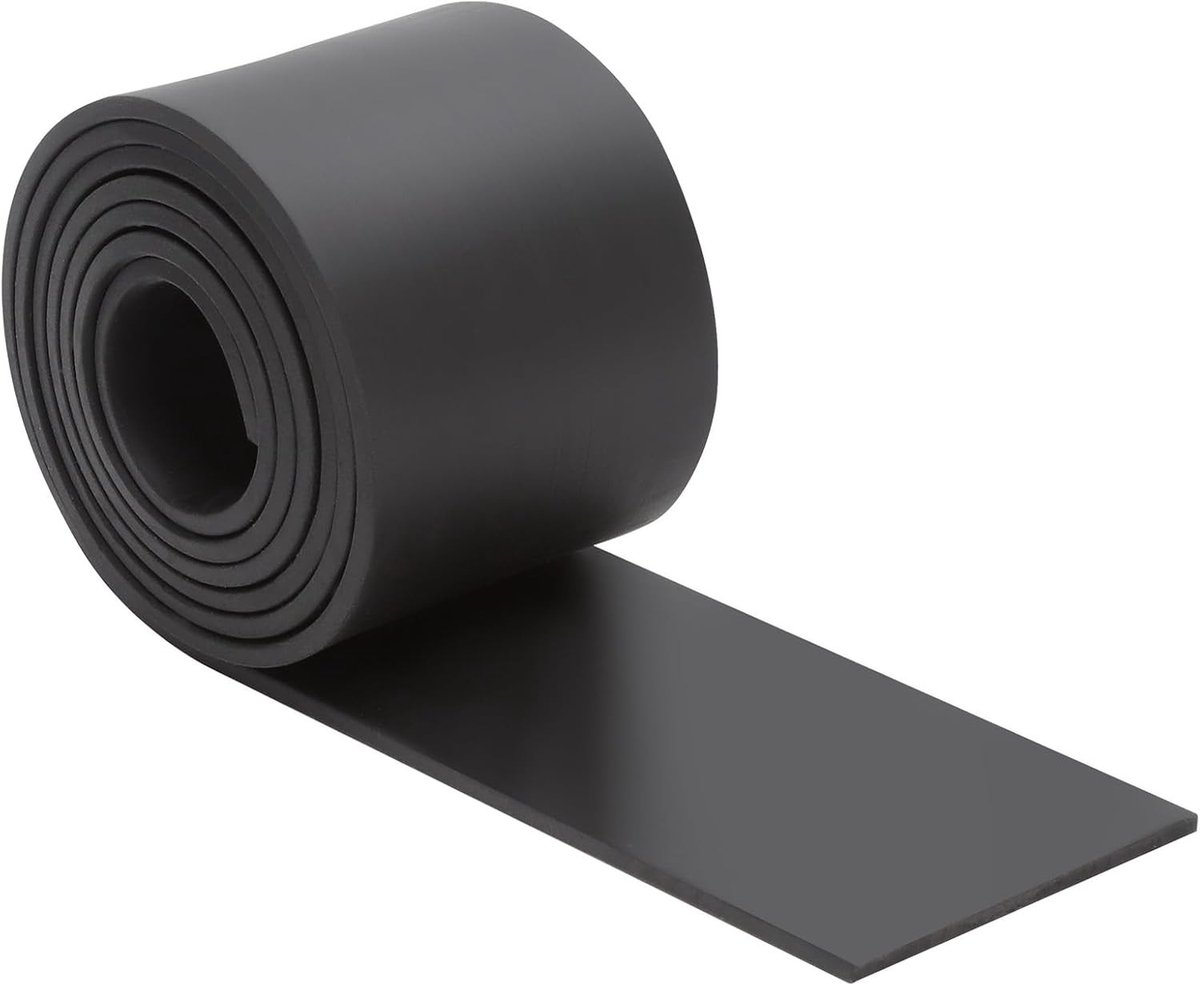 Non-slip rubberen rol van 3 mm x 50 mm x 1 m voor isolatie, anti-vibratie en industriële bescherming, perfect voor deuren, ramen en werkplaatsen