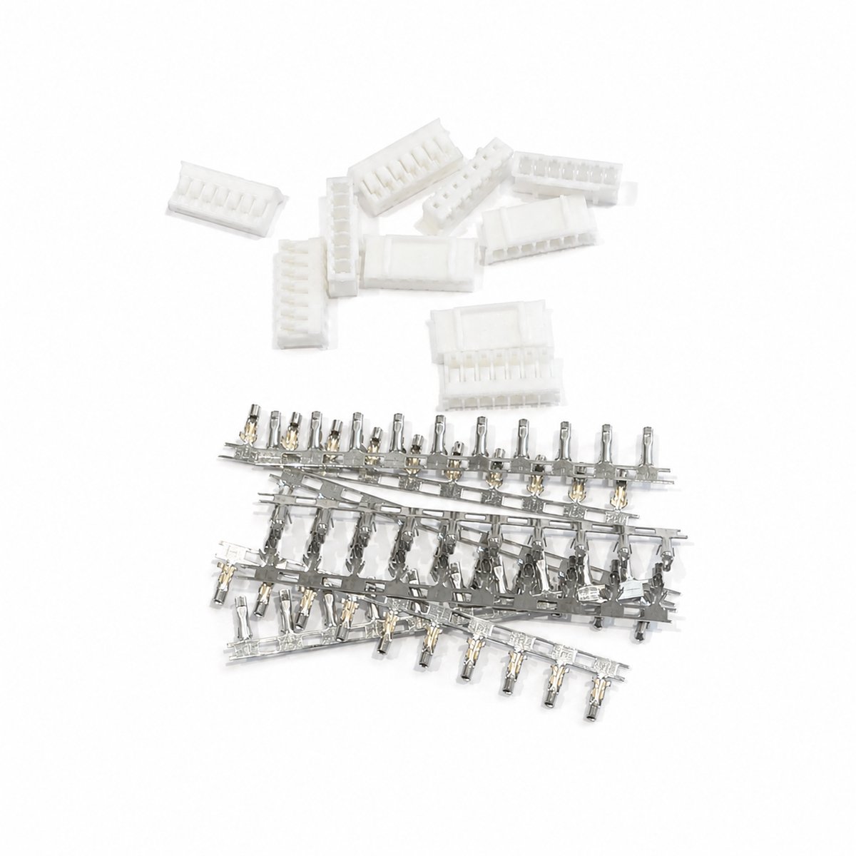 PH2.0 7-polige Female Connector Set 10 stuks met 70 Krimpcontacten