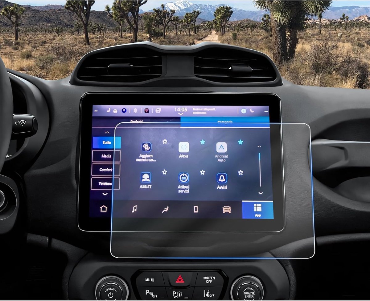CDEFG Compatible with Jeep Renegade 2024 2025 Facelift Navigation Screen Protector 4H Scratch-Resistant 10.1 Inch - ShopVlot