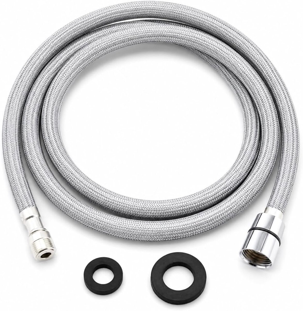 Reserveslang voor kranen M15 x G1/2 gootsteen keuken, 150 cm, flexibele keukenkraan robuust nylon met reserveslang - ShopVlot