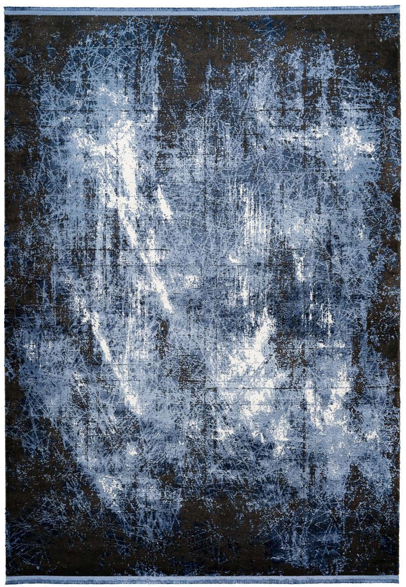 Dutch XXL Laagpolig Vloerkleed | Tapijt | Elysee | Verweerd | Blauw | 80x150 cm