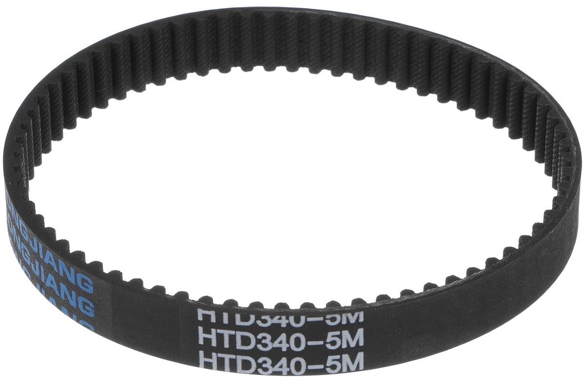 sourcing map HTD5M-340 Rubber Timing Belt 68 Teeth Closed Loop Belt Pulley Timing Belt 15mm Width, 340mm Girth - ShopVlot