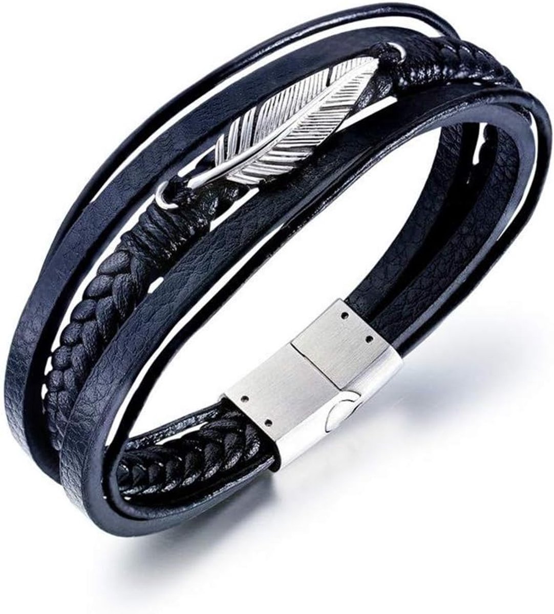 Unisex Stainless Steel, Leather - ShopVlot