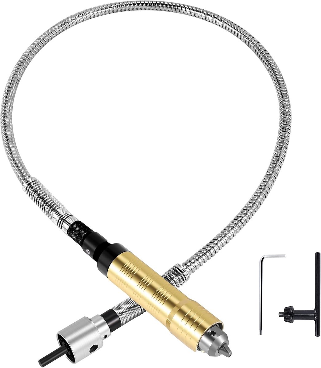 Rotary Sander, Flexible Flexible Shaft Fit+ 0.3-6.5mm Handpiece for Drilling Machine, Turning Tool Accessories - ShopVlot