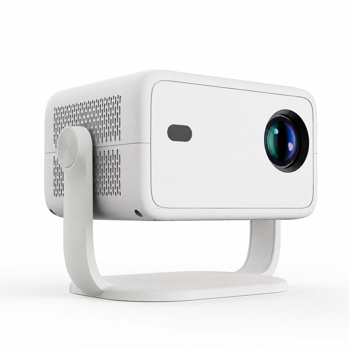Atlasyx beamer - Mini projector - Smart projector - Film projector - Draagbare projector - 360° Correctie - 29 x 18 x 20 cm - Wit
