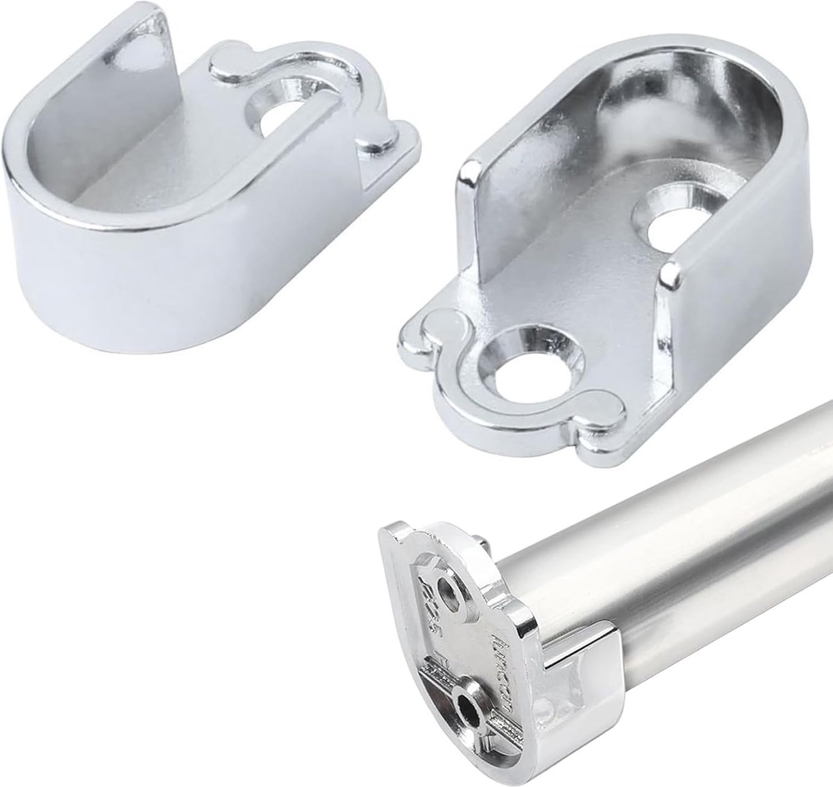 Houder voor kledingstangen, 2 stuks, houder voor kastbuis, flens voor stangen, voor kledingstangen, diameter van de stang 19 mm