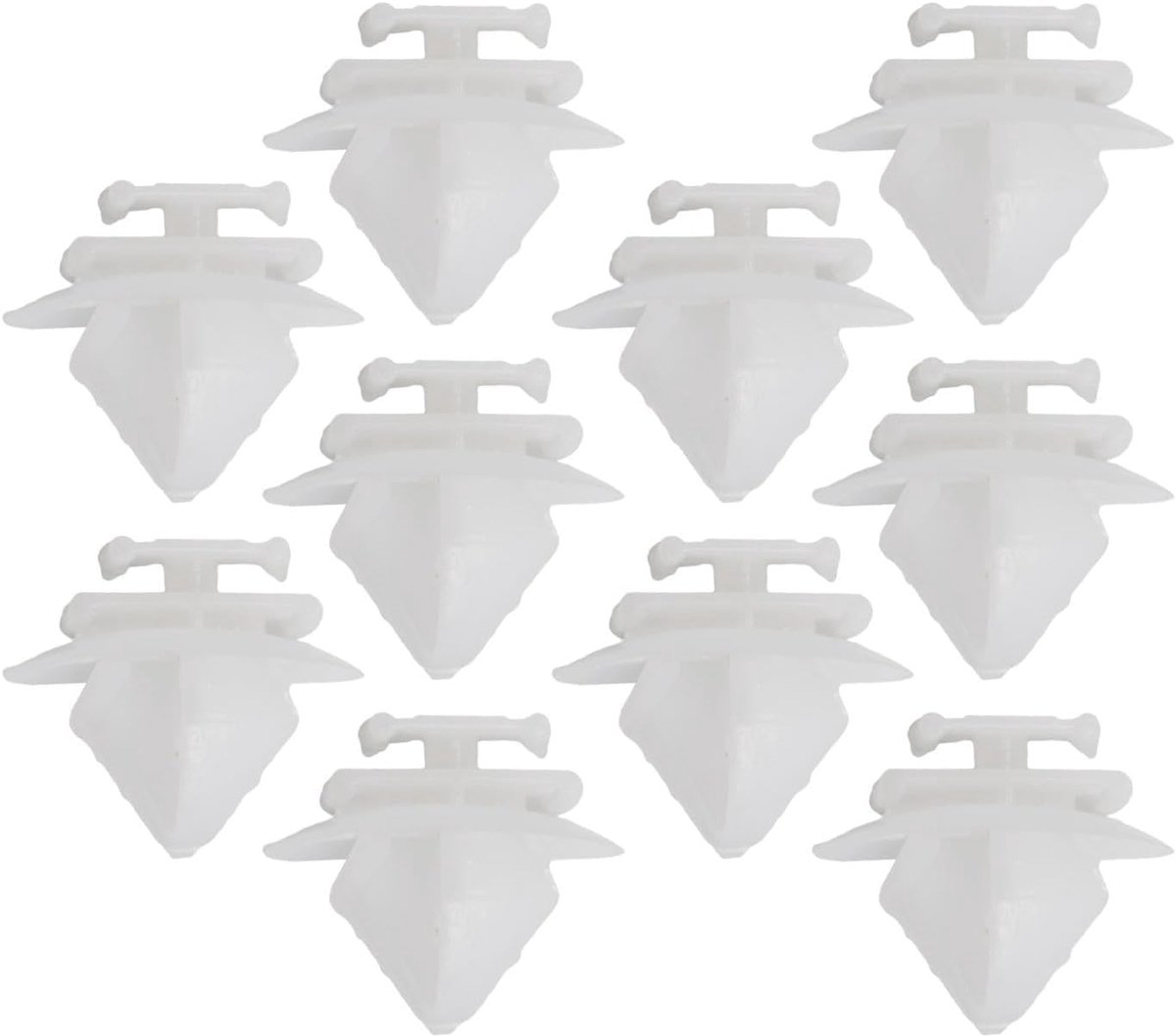 3L - 10 stuks buitenvormclips met witte nylon afdichting 856540 0071737918 voor Peugeot voor Renault, Fiat, Lancia voor Alfa Romeo