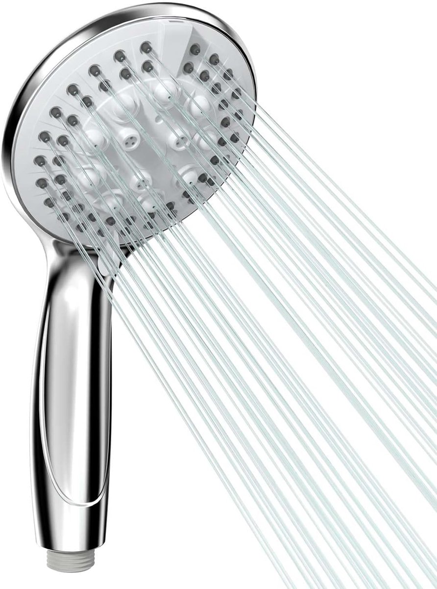Douchekop hogedruk - 5 straalsoorten + reinigingsmodus - waterbesparend - comfort voor elke douchebeurt - SnelShoppen