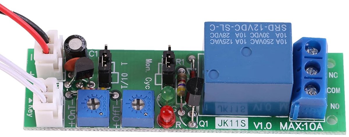 Time Relay Time Switch Switch Module with Adjustable Delay 0-120 minutes for DC 5V 12V 24V Infinite Cycle ON/OFF Switch - ShopVlot