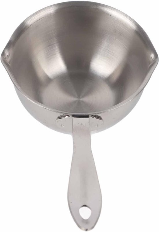 Mini melkverwarmer van RVS - Kleine sauspan met lange hittebestendige handgreep - 150ml