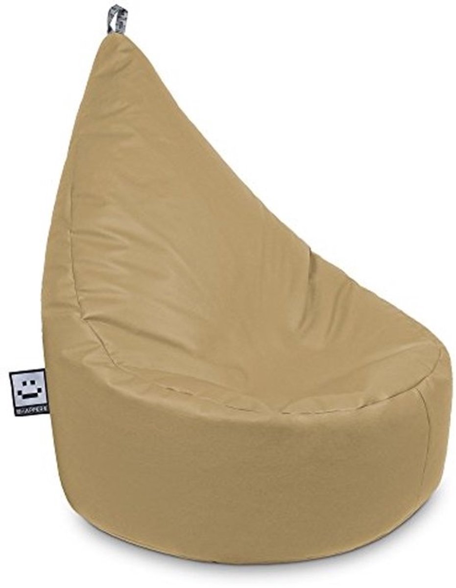 Indoor zitzak - kunstleer - beige - voor kinderen