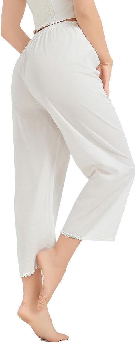 Lolita Bloomer Shorts Katoen Dames Victoriaanse Zomer Pyjamabroek Retro 2 Lengtes