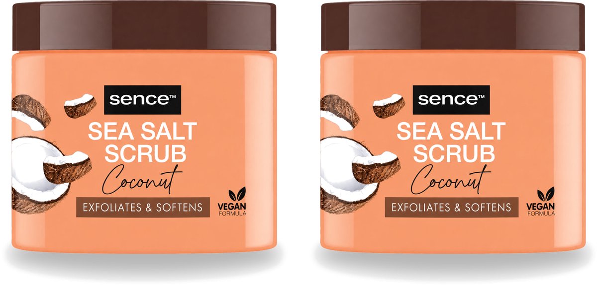 2 x Sence - Coconut - Bodyscrub - Verzorgend - 500 g - Voordeelverpakking - 2 stuks