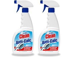2 x At Home - Clean - Anti Kalk Spray - Snel Resultaat & Reinigt Effectief - 750 ml - Voordeelverpakking - 2 stuks