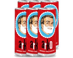 6 x Arko - Scheerzeep - Verzorgt en Beschermt de Huid - 75 ml - Voordeelverpakking - 6 stuks
